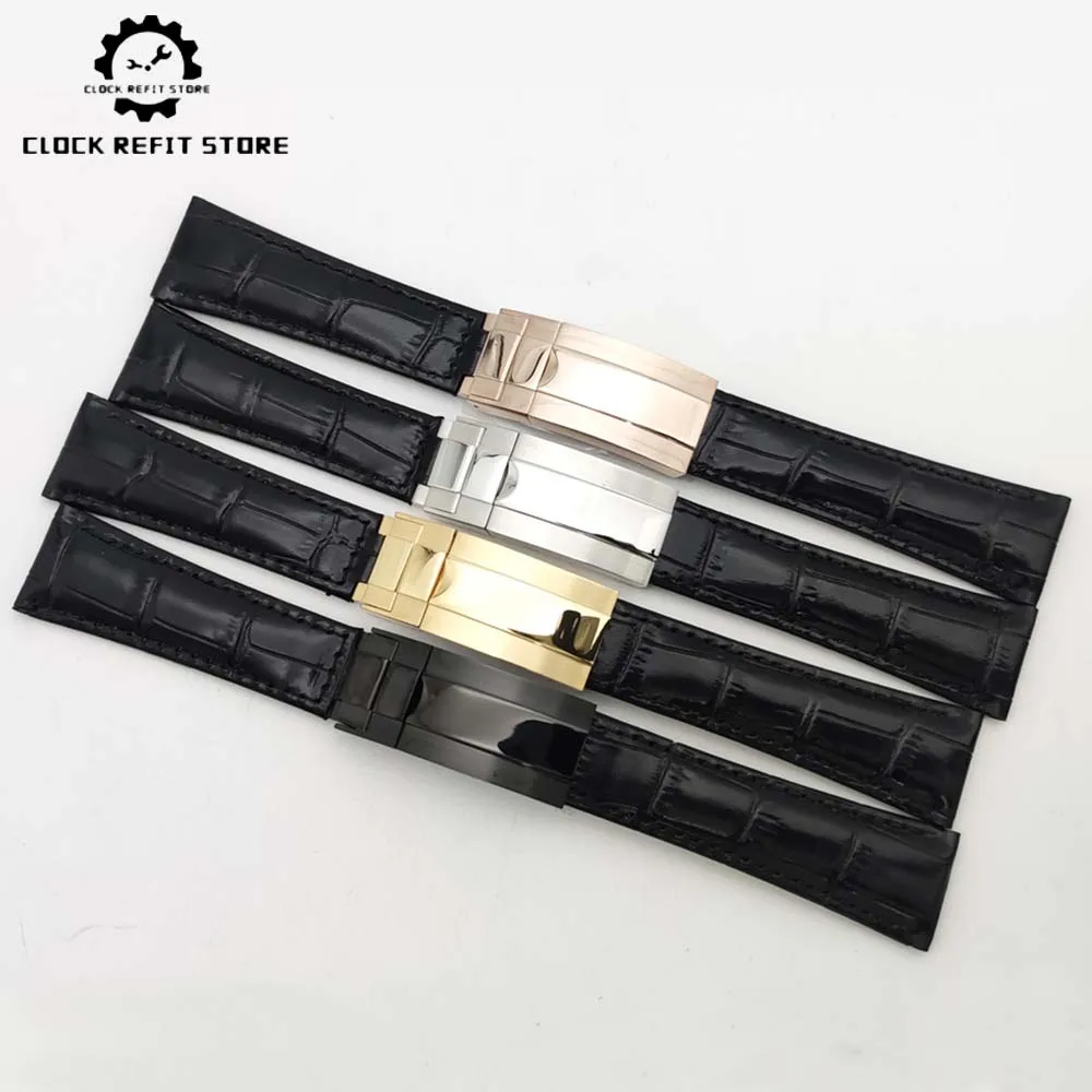 20mm width watch strap for submarine watches Four-colour folding clasp Comfortable cowhide strap