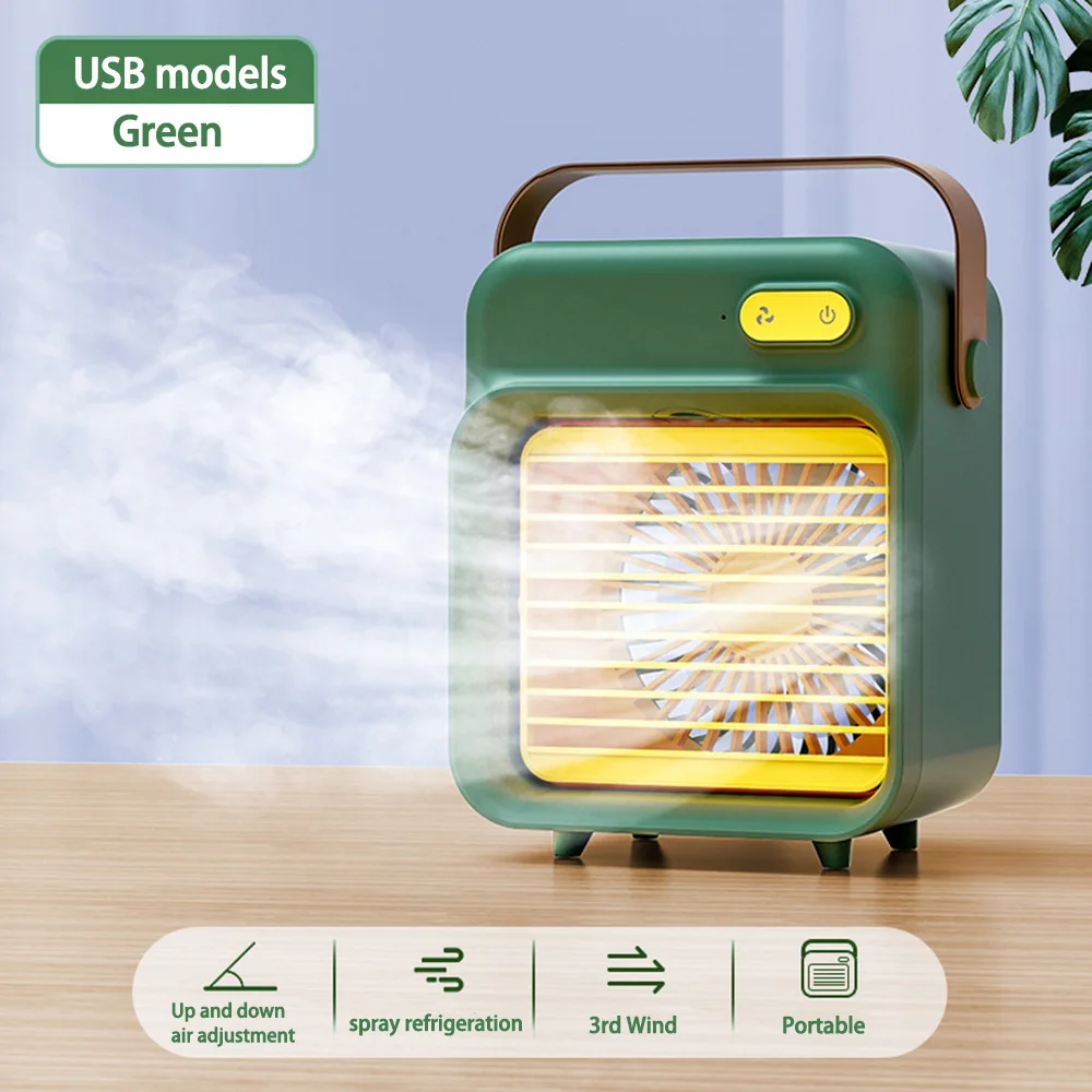 

USB Мини Кондиционер Портативный Вентилятор Водяного Ледяного Охлаждения Электрические Вентиляторы Для Комнаты Кемпинга Дома Спальня Циркулятор 서 Belg레이터 선풍기