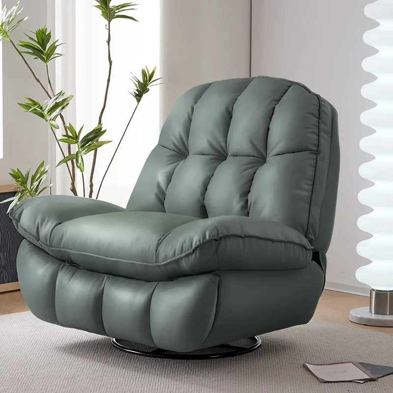 

Comfortable Electric Large Sofa Single Person Light Luxury Sit Reclining Sofa Lounge Chair Bedroom Balcony Rest Furniture