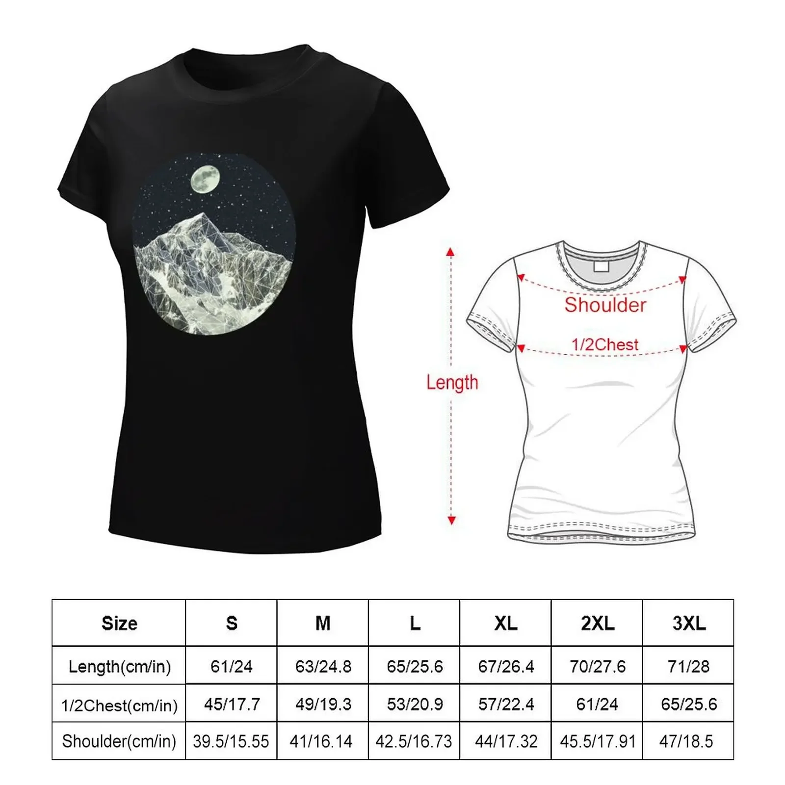 Full Moon T-Shirt shirts graphic tees vintage clothes workout t shirts for Women