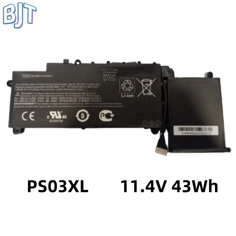 

New 11.4V 43Wh Laptop Battery PS03XL HSTNN-DB6R 787520-005 For HP Stream X360 11-P015WM 11-p001ng 11-p100na 11-p102nf 787088-241