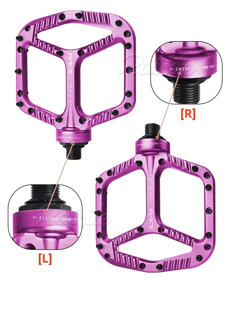 Rpantahi Mountainbike-Pedale: Ultraleichte Aluminiumlegierung, Speed Drop XC Offroad Anti-Rutsch-Pedale – Detail 7