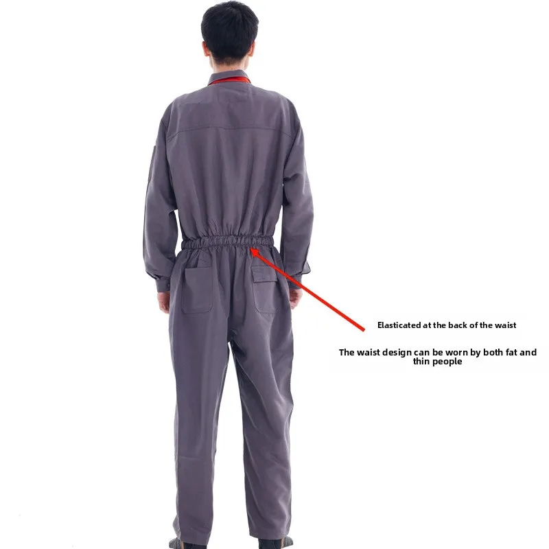 One-piece Workwear Men's Tooling Factory Engineering Auto Repair Wear-resistant Workwear Dust-proof Labor Protection Clothing