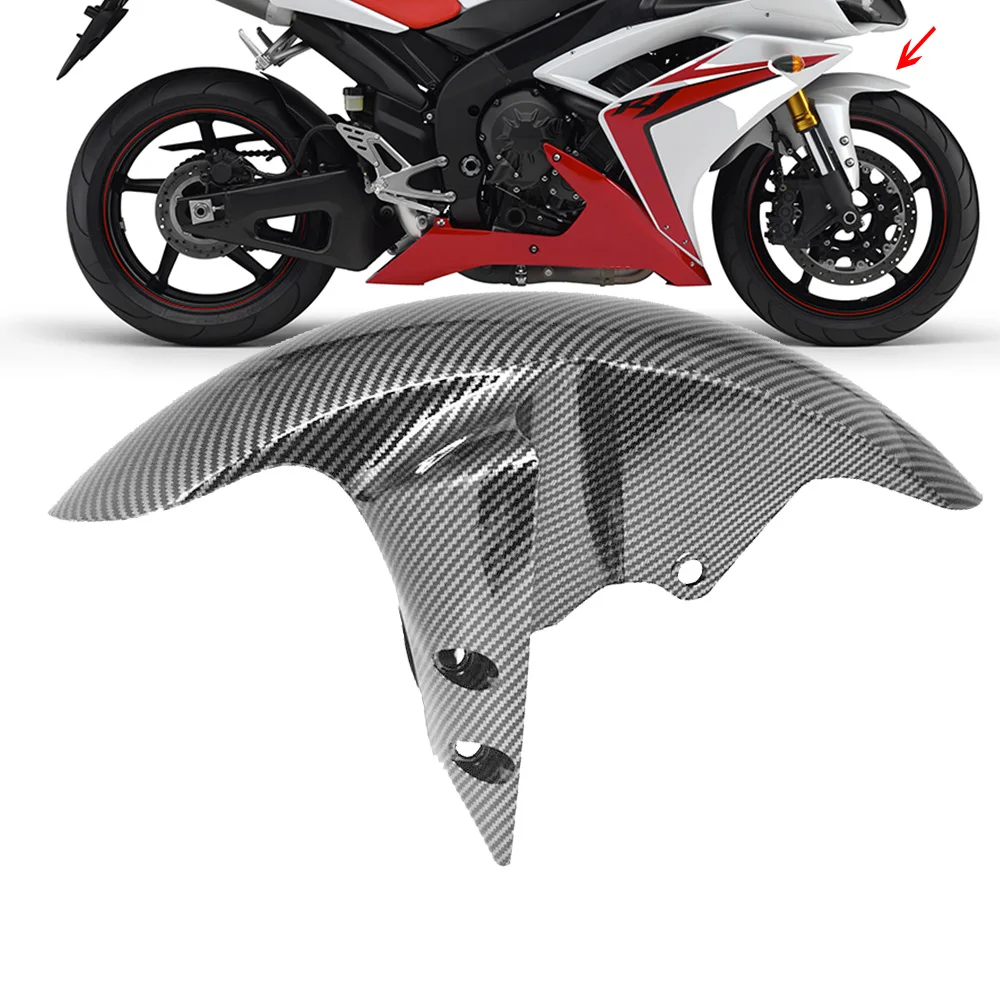 

Hydro Dipped Carbon Fiber Finish Front Tire Fender Guard Mud Hugger For YAMAHA R6 2005 R1 2002-2008