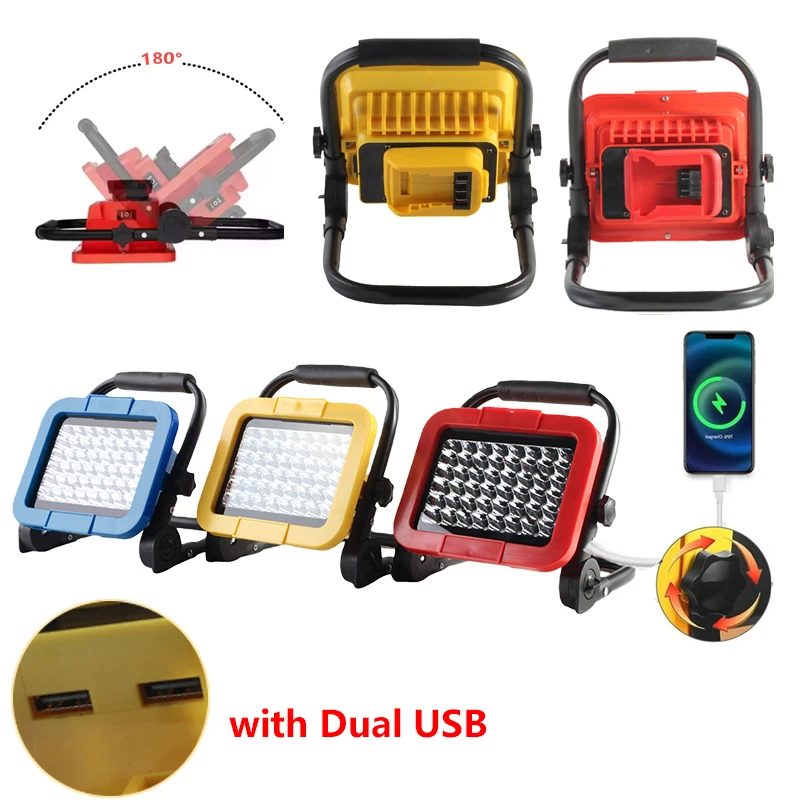 lumiere-led-sans-fil-projecteur-exterieur-travail-peche-outil-d'urgence-lumiere-avec-double-usb-por-pour-batterie-makita-dewalt-milwaukee18v