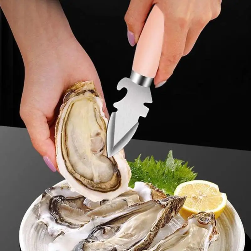 1/2pcs Oyster Knife Sharp-edged Shucker Shell Seafood Opener Tool