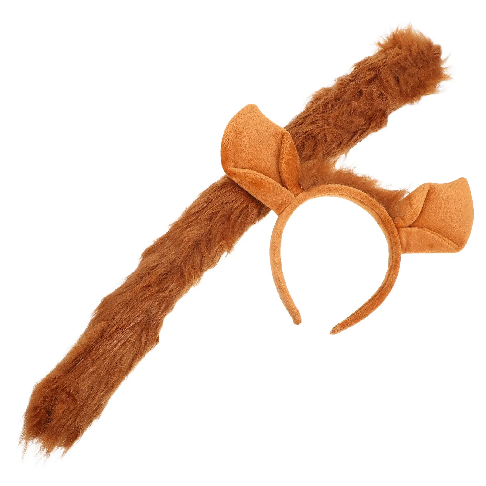 

1 set Fox Ears Headband Set Furry Animal Ears Tail For Women Cosplay Costume Accessory For Halloween Carnival Party Role Play