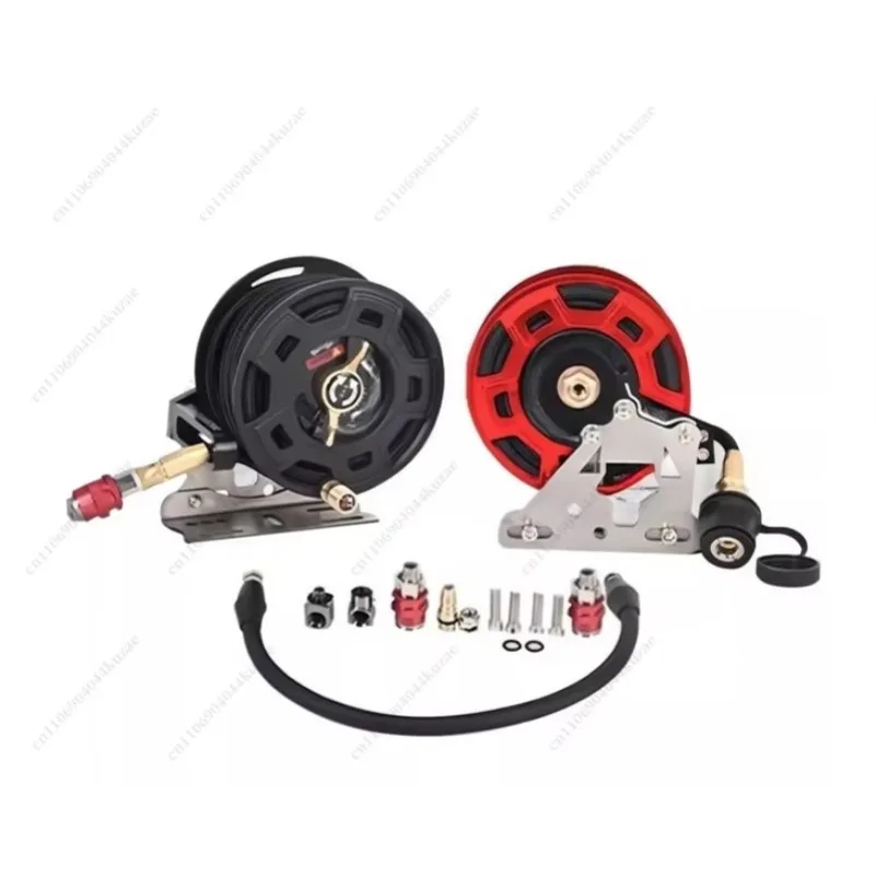 All-Terrain Air Pump Hose Reel Pump Tube Storage Artifact for Off-road Inflation Tube Storage