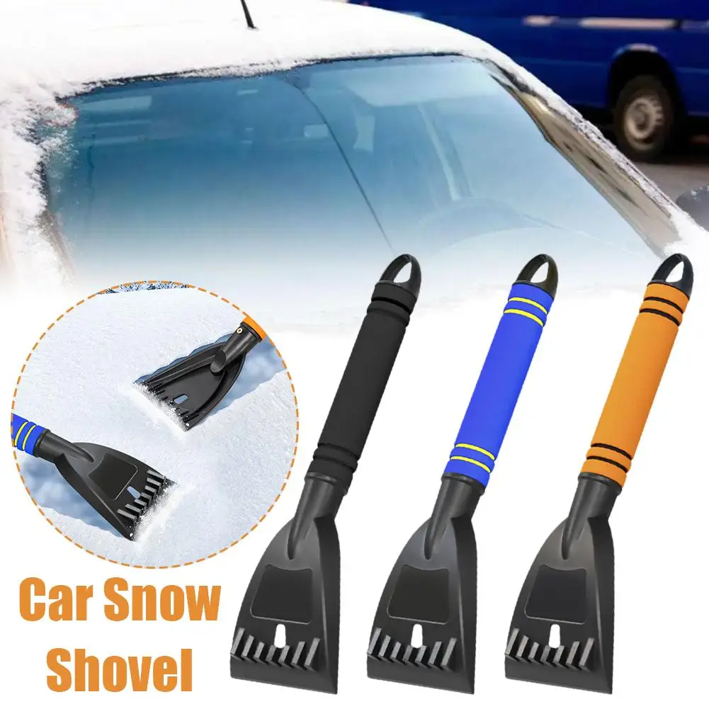 

Car Windshield Snow Scraper With EVA Foam Handle Ice Shovel Car Tools Snow Removal Cleaning Scraper Winter Accessories G7C8