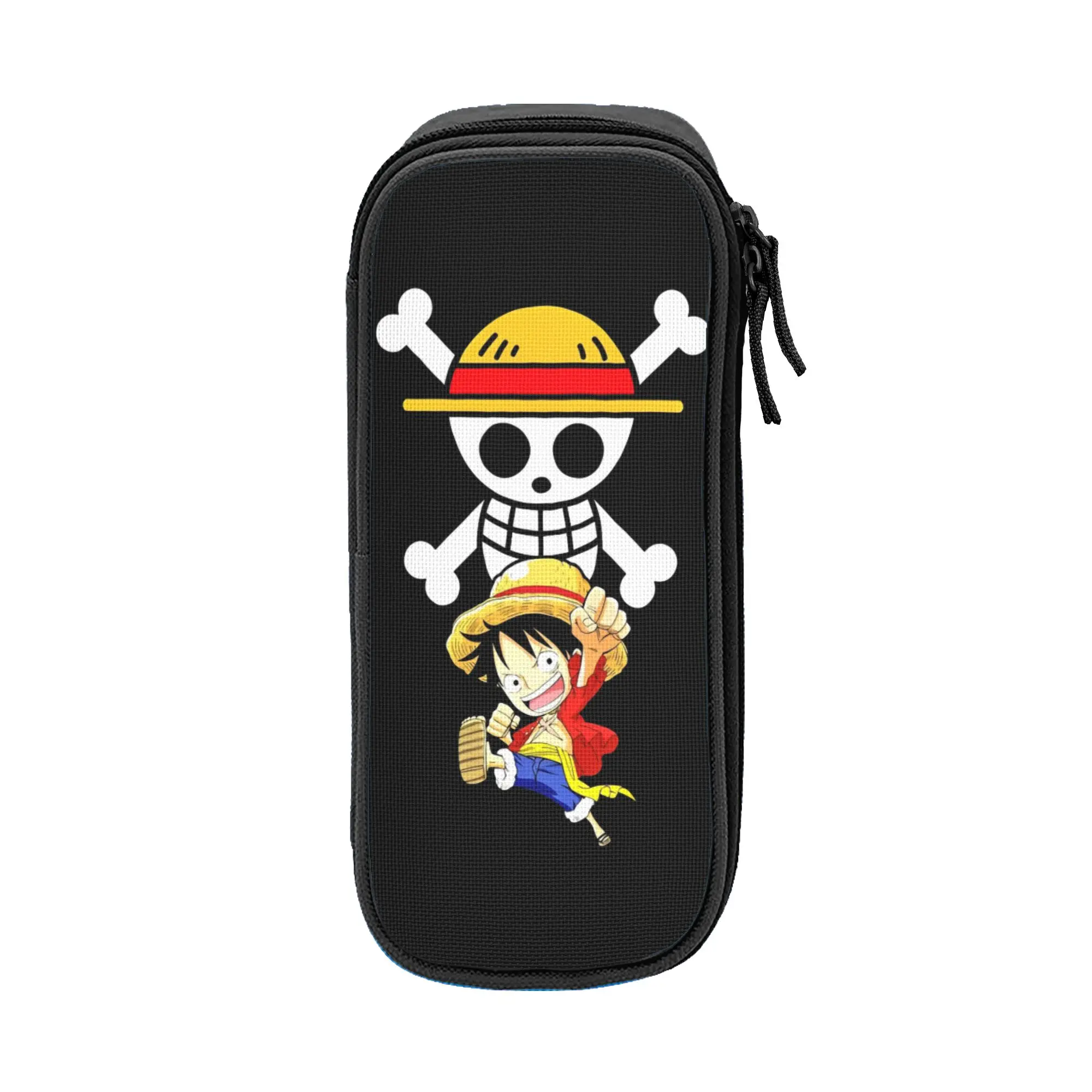 

o-one-piece-e onepiece luffys Pen Box Double Layer Large-capacity Kids Pencil Bag Birthday Gift