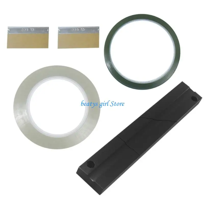 

C7AB 1/4Inch Tape Universal Splicing Blocks and Hold Tape Repair Set Easy to Use