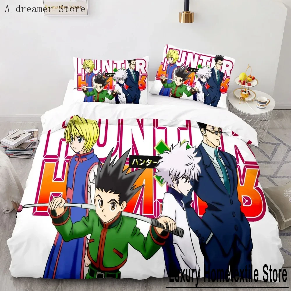 

3d Hunter X Hunter комплект постельного белья Twin Full Queen Size аниме постельный комплект для мальчиков пододеяльник спальня домашний декор