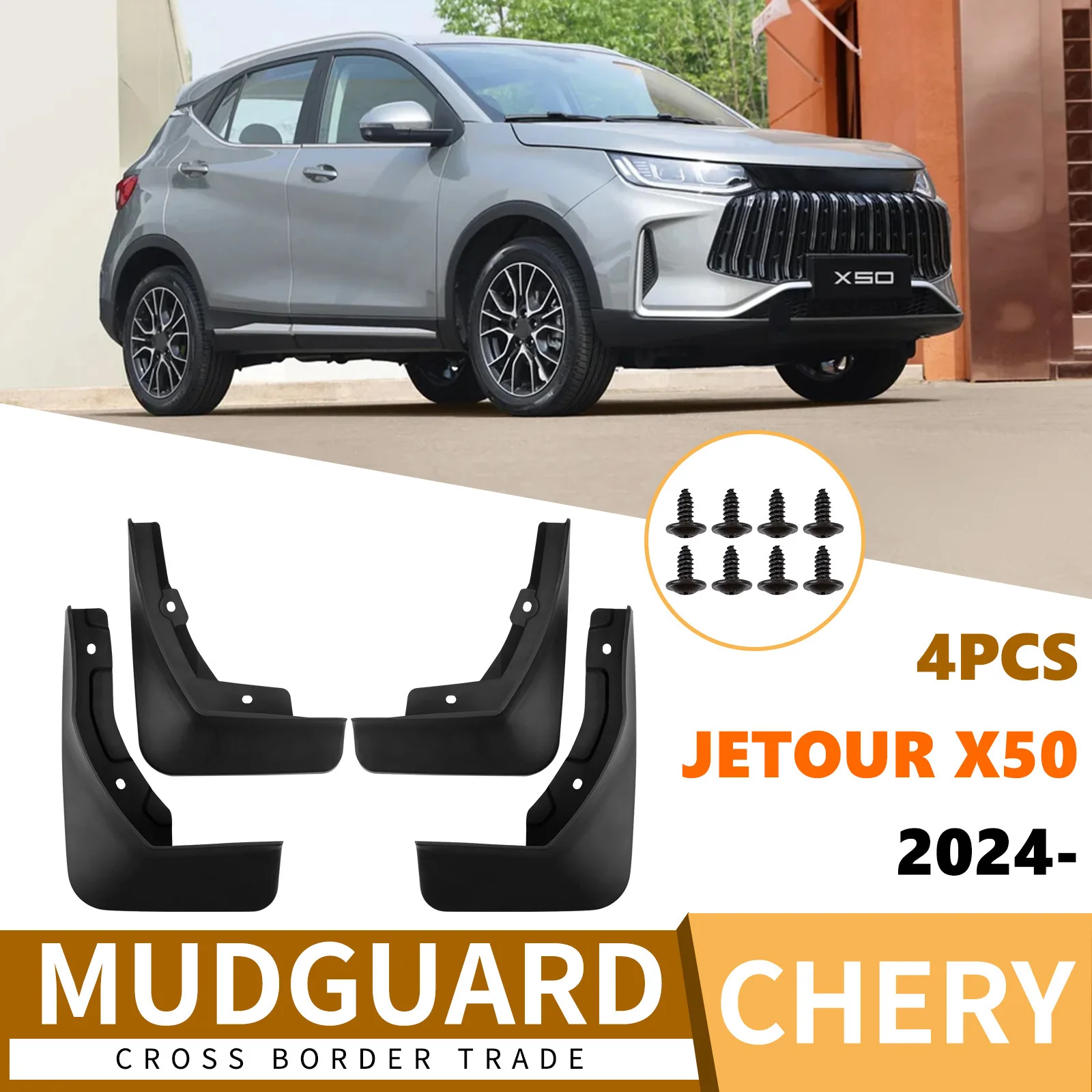 For Chery Jetour X50 2024-2025 car tire fender skin mud flaps car accessories fender flares car fender