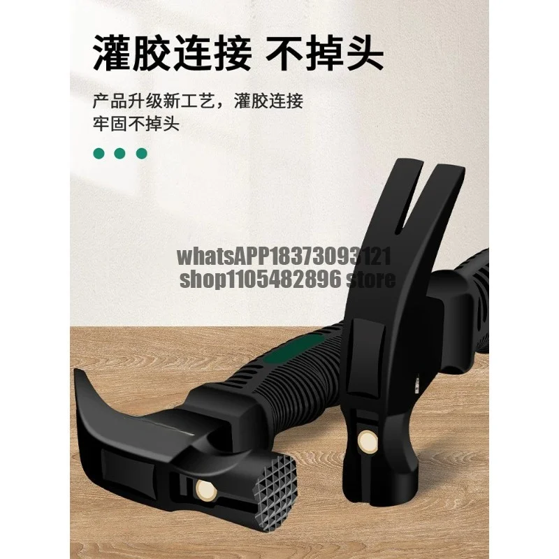 Mini horn hammer, woodworking steel hammer, nail picker, nail puller, small hammer, household tool, hardware safety hammer
