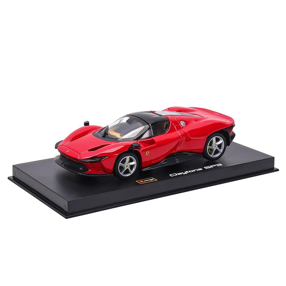Bburago 1:43 Ferrari AFERRARE FXXK SF90 SP3 SP2 SP1 Liga de luxo Veículo Diecast Pull Back Carros Modelo Coleção de brinquedos Presente