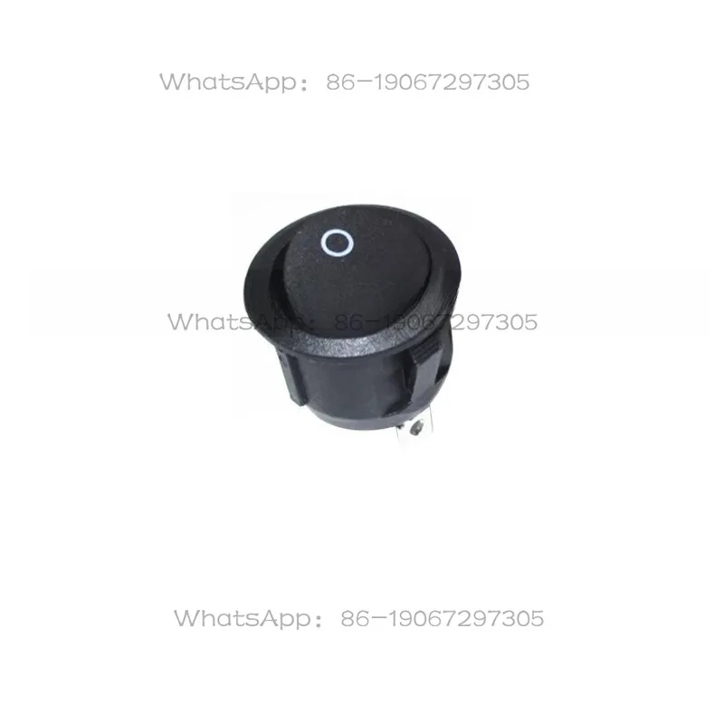 Ship switch KCD1-105 round rocker switch 10A 125V 6A 250V black 3 feet 3 gears