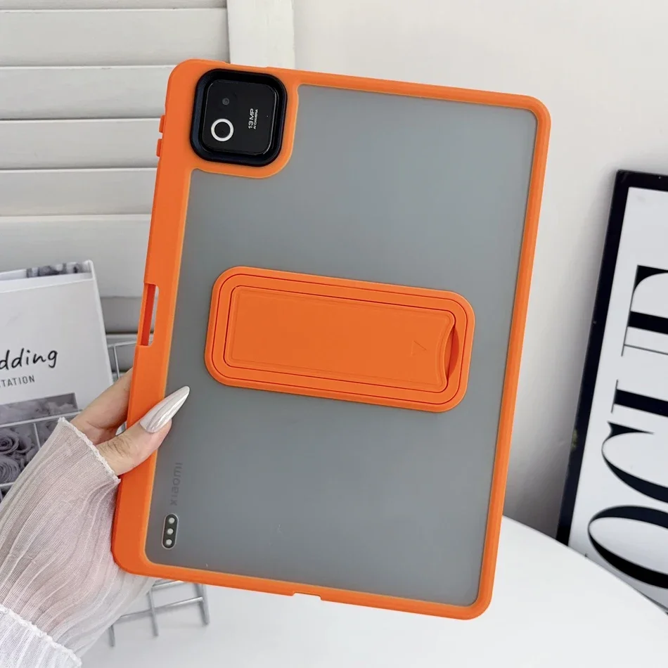 Pencil Slot Case For Xiaomi Mi Pad 8 7 6 5 6S Pro for Redmi Pad SE 11 2025 Translucent Matte Stand Case Kickstand Hard Cover
