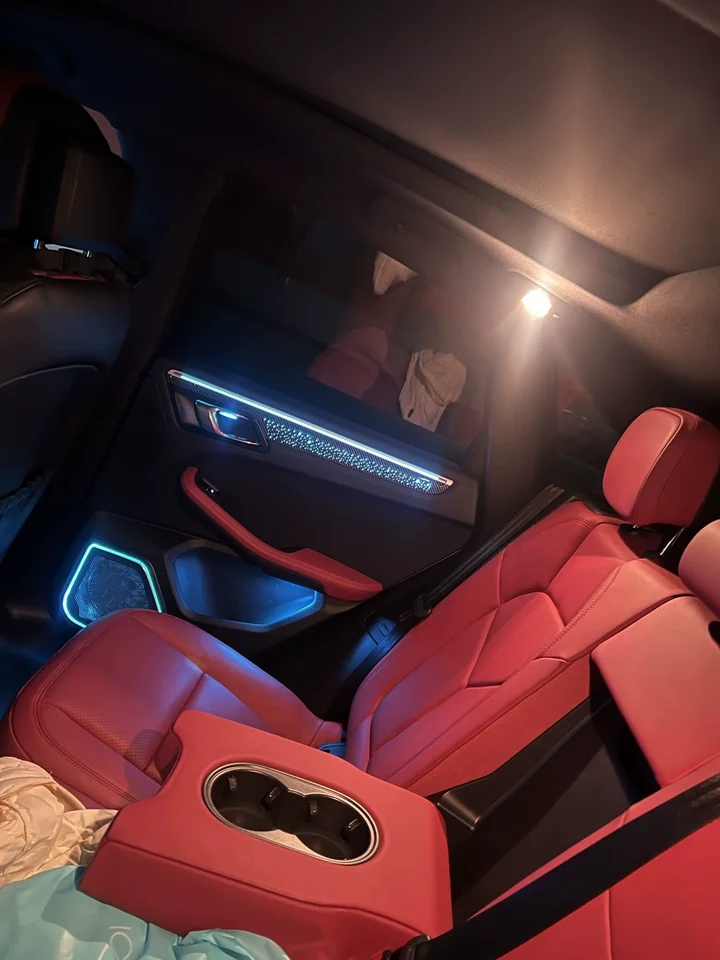 For ICarsin New Star Dynamic Ambient Light For Porsche Macan 2018+ Interior LED Lighting Upgrade Trim Panel Atmosphere Accessori