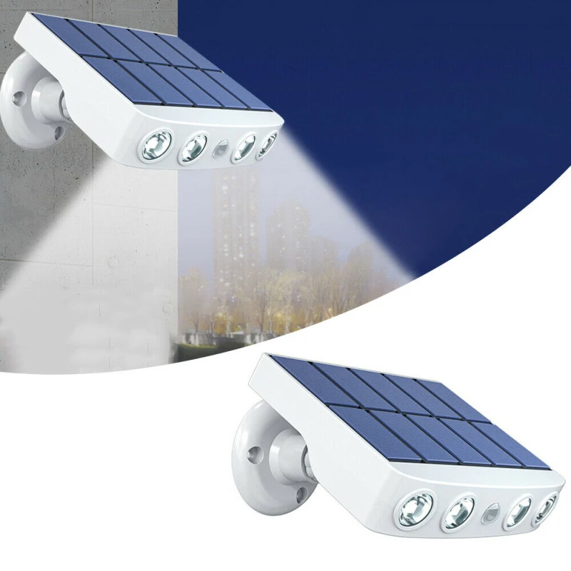 Luz de parede solar ao ar livre lâmpadas de rua led com sensor movimento à prova dwaterproof água caminho holofotes para pátio quintal jardim lâmpada solar