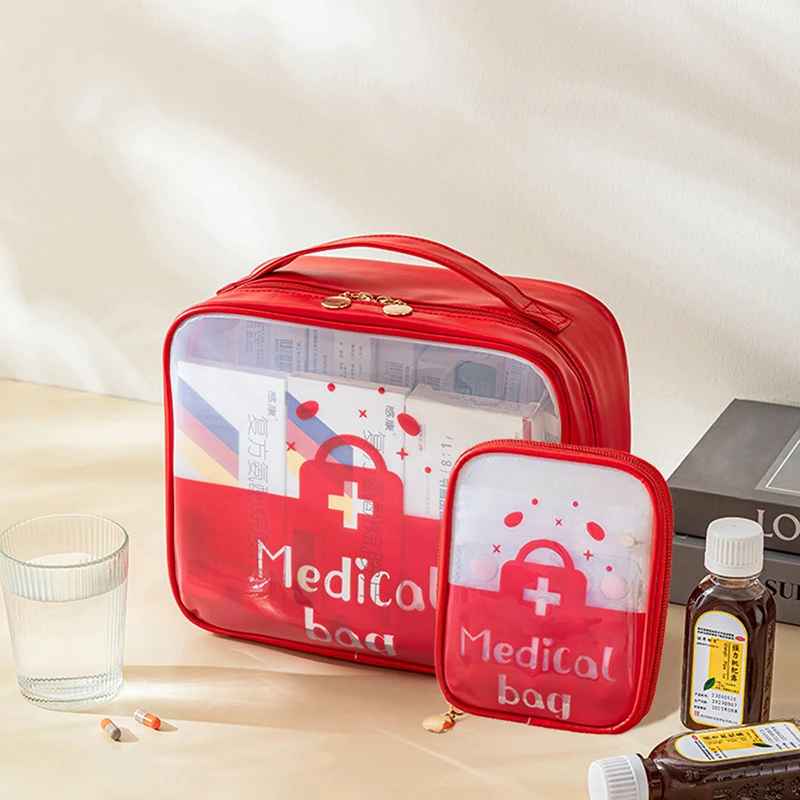 Trousse de premiers soins pour enfants, sac de rangement de médicaments, sac de sauvetage extérieur portable, trousse médicale domestique de grande capacité