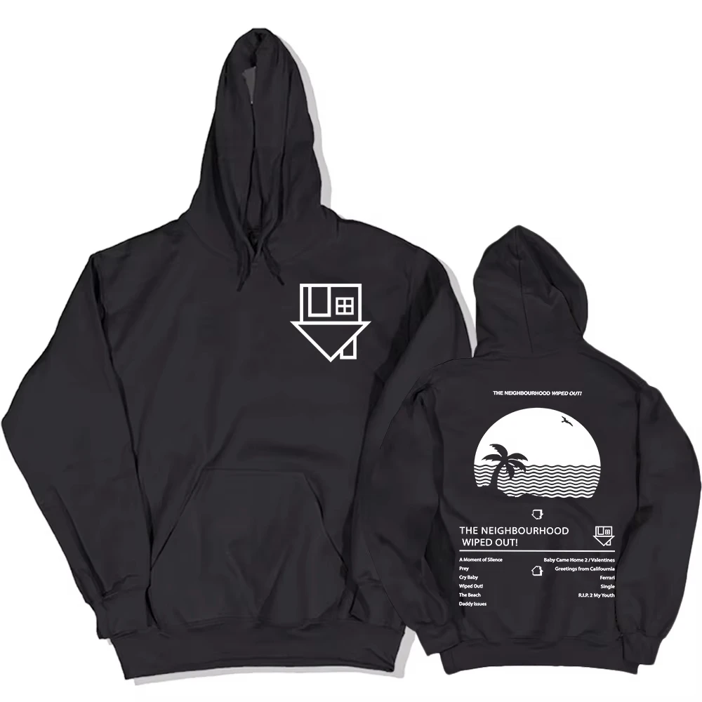 Album Wiped Out Printing Hoodies NBHD The Neighborhood Band Sweatshirts Langarm-Kapuzenpullover Umweltschutz