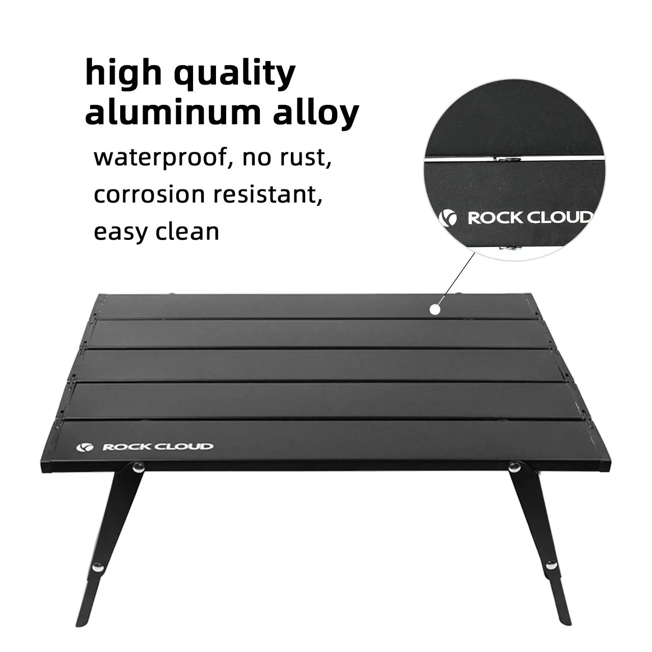 Ultralight Folding Beach Table Adjust Height Aluminum Portable Mini Camping Table