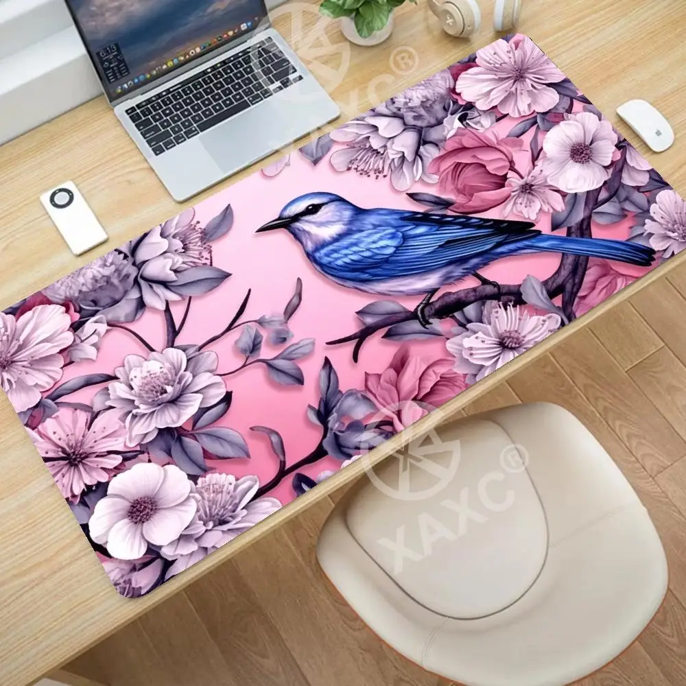 

Aesthetic floral bird design Mouse Pad, smooth surface for precise gaming & work. Non-slip base, vibrant print to brighten XAXC