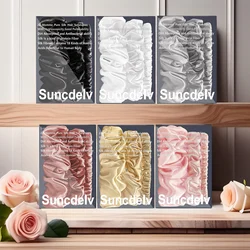 Silk Hair Scrunchies 100% Mulberry Silk Hair Ties Hairbands Skinny Ponytail Holders Hair Accessories