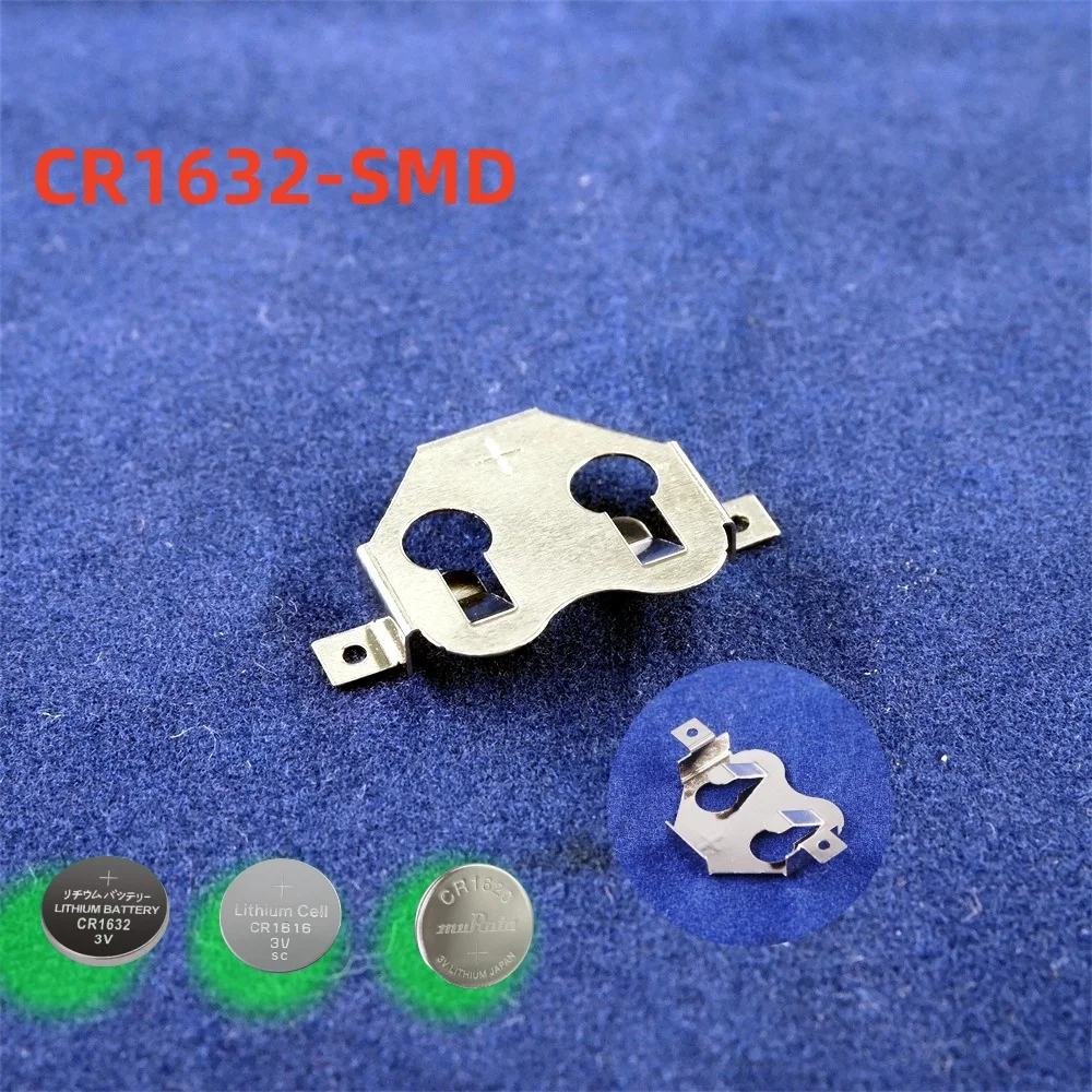 100pcs CR1612 CR1616 Battery Holder Button Cell Retainer Coin Cell CR1620 CR1632 Battery Connector Cross MPD BK-868