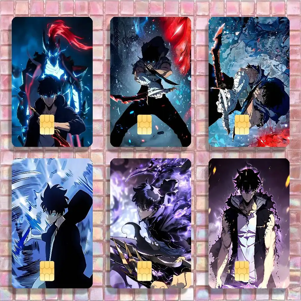 S-Sung J-Jin-wooES Card Skin Sticker Fanart Card 54x85mm Custom Pattern Chip Cutout Full Wrap Half Cover Design