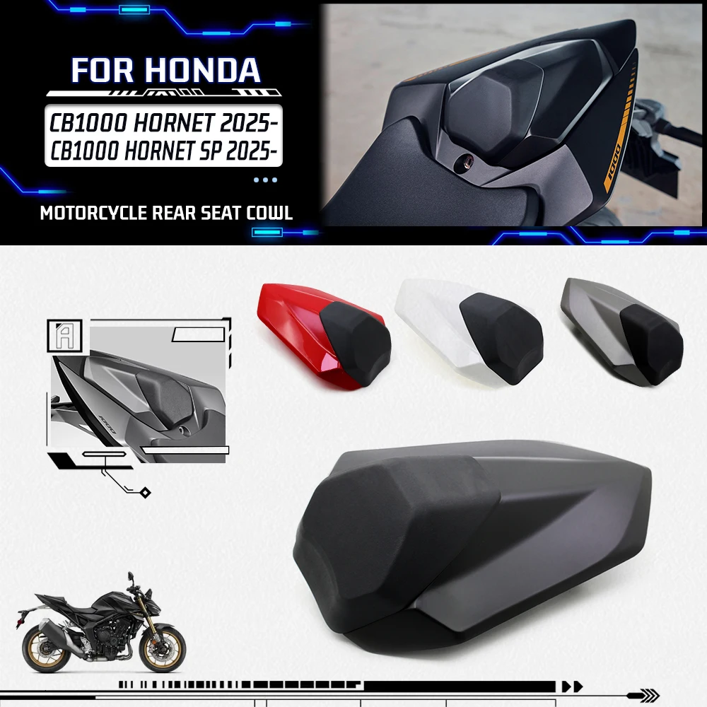 

Rear Seat Cover For Honda CB1000 Hornet 2025- CB 1000 Hornet SP Motorcycle Accessories Rear Tail Cover Fairing Cowl With Rubber