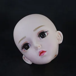 White Skin 1/3 Bjd Doll Head Accessories 60cm Doll's Head Circumference 23cm Girls Makeup Practice Toys