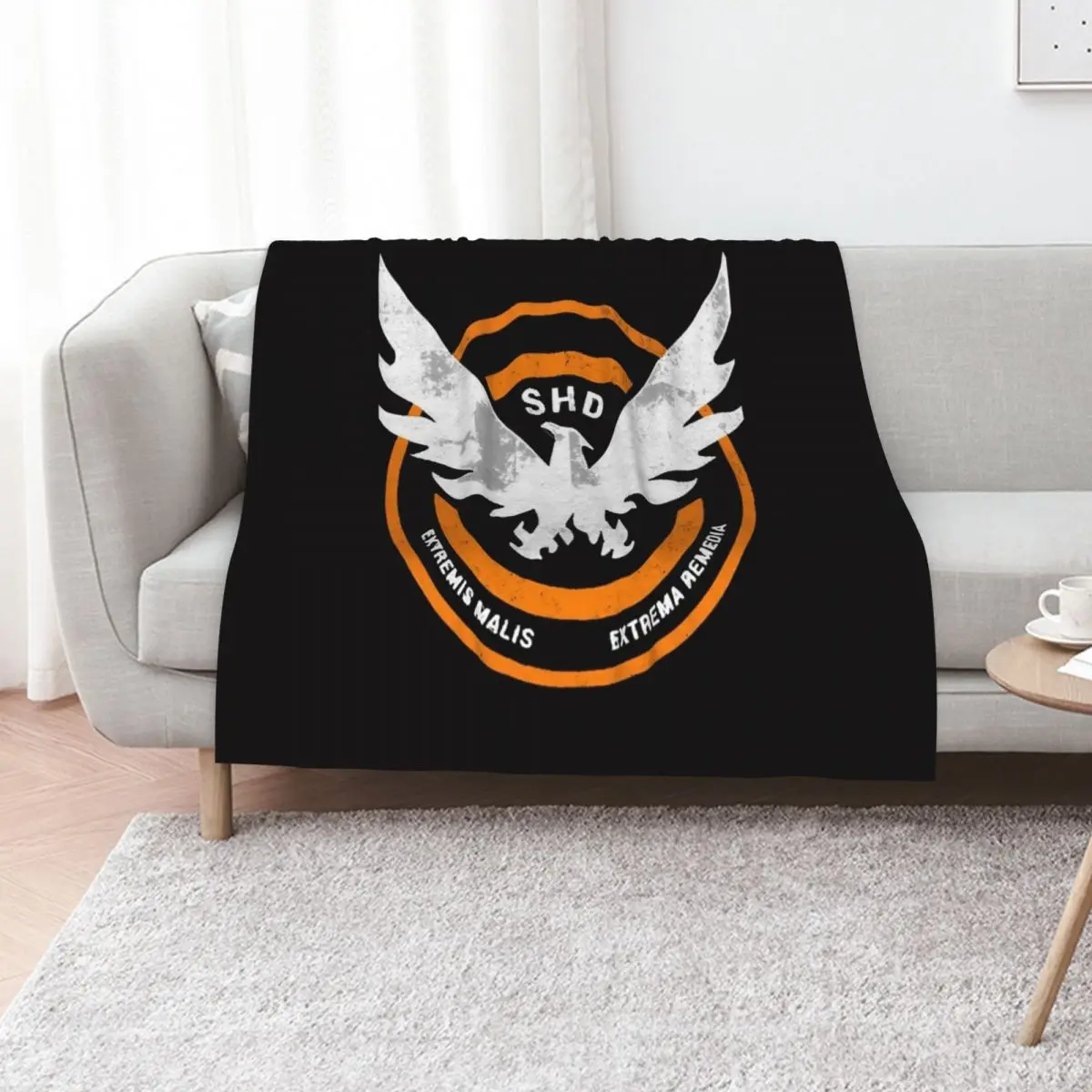 The Division SHD Grunge Logo 2 Throw Blanket Soft Plaid sofa bed Personalized Gift Thins warm for winter Blankets