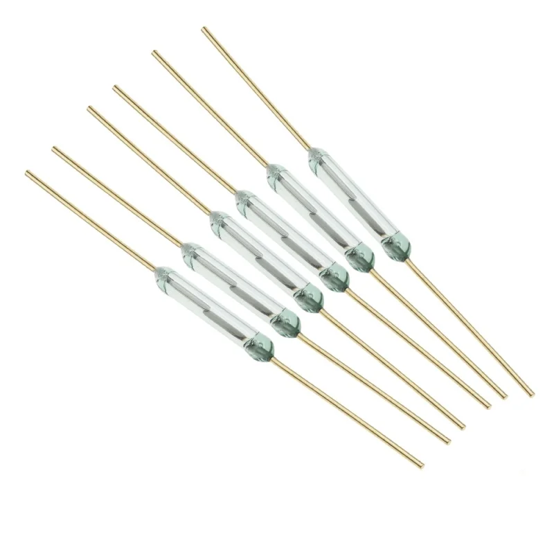 10pcs  MKA14103 reed switch 2*14MM Gold plated feet Normally Open Tongue clarinet Magnetic induction switch