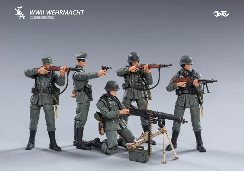 

JOYTOY1/18 3.75 Inch Action Figure (5PCS/SET) WWII Germany Wehrmacht Anime Collection Military Model Gifts for Children