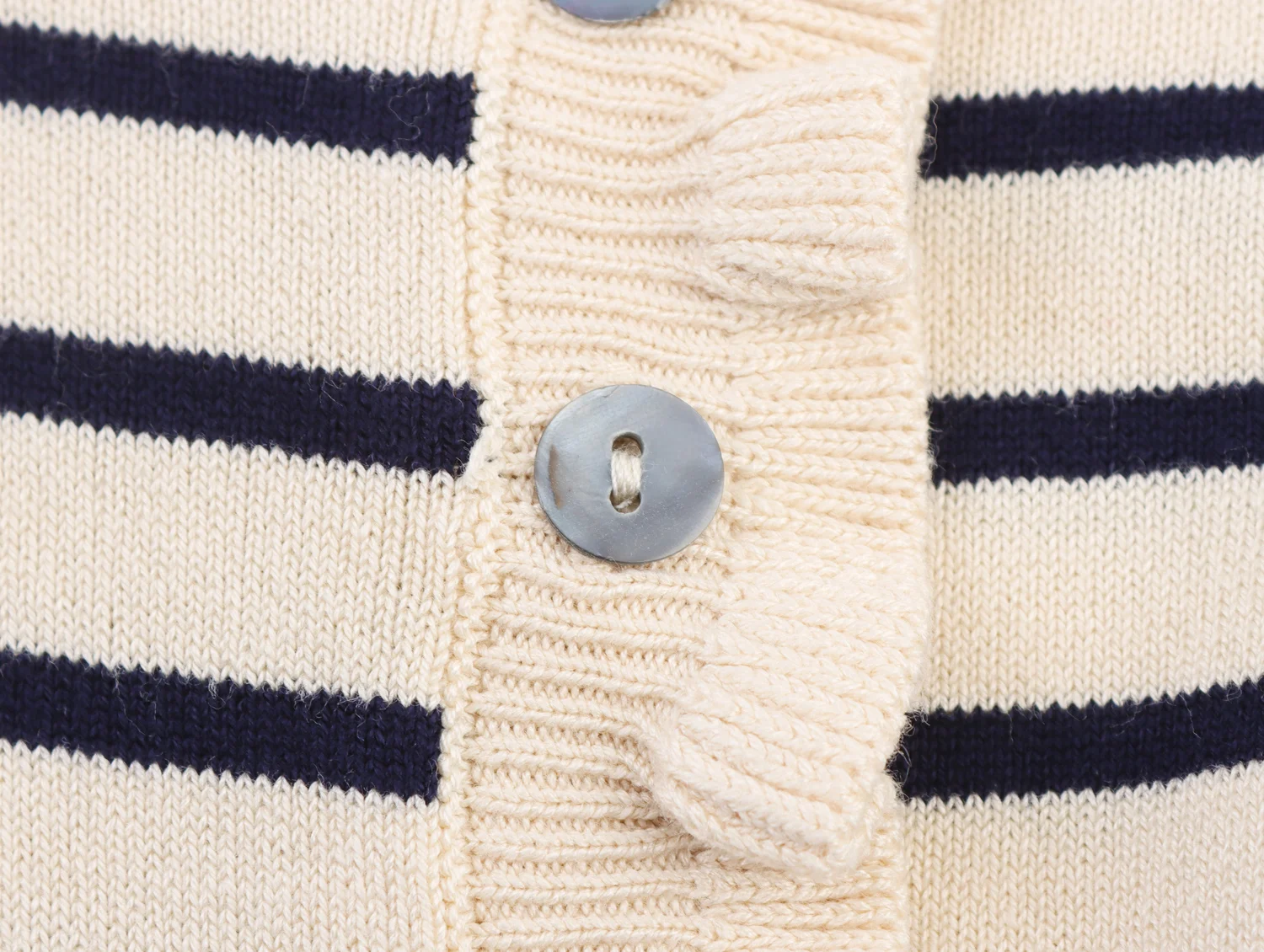 Nowość Jesień 2025 Damski Kardigan z Długim Rękawem w Paski, Okrągły Dekolt, Ozdobny, Wielowarstwowy, Dzianinowy Płaszcz