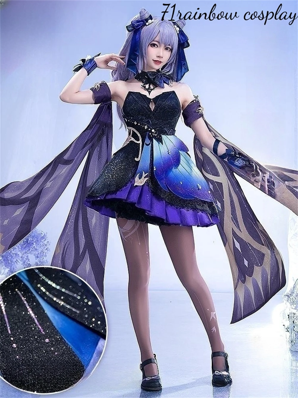 Keqing New Skin Cosplay Genshin Impact Game Keqing Cosplay Costume Woman Lovely Outfits Genshin Impact Cosplay Costumes Dress