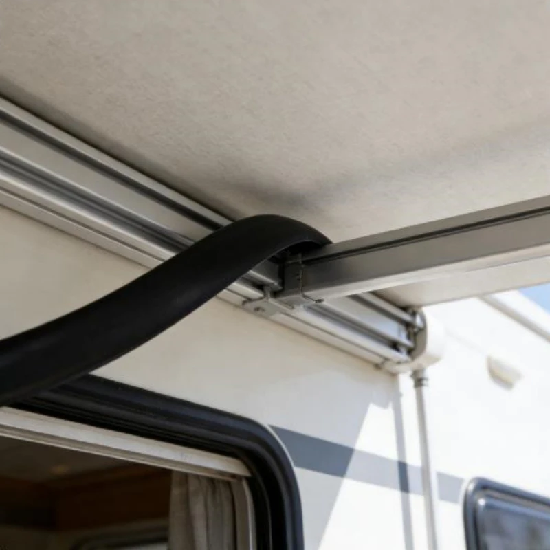 

Caravan Motorhome Awning Rail Infill Trim Sealing Strip 12mm Universal RV Awning Rail Decoration Strips Accessories Black