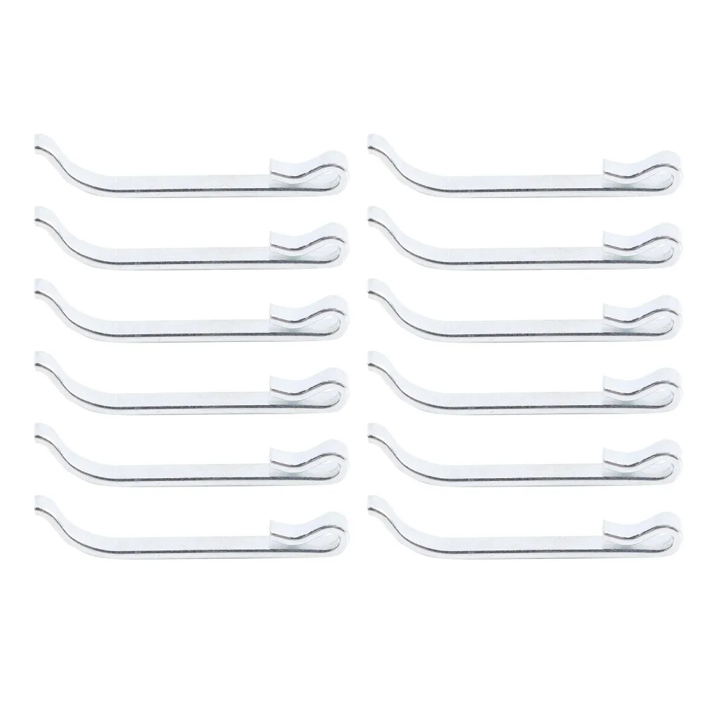 12PCS Spring Steel Drawer Slide Clips Replacement Part Universal Drawer Slide Retaining Clips 41.2mm / 1-5/8in
