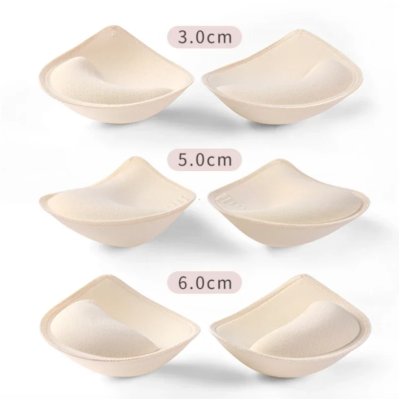 

3/5/6cm Thick Push Up Bra Pads Inserts Women Underwear Breast Lift Breathable Sponge Padded Bra Pad Lining Swimsuit Bra Insert