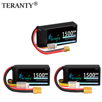 TERANTY 2S 3S 4S 1500mAh Lipo Battery 7.4V 11.1V 14.8V 45C With T/XT30/XT60 for RC Car Truck Buggy FPV Drone Helicopter Airplane