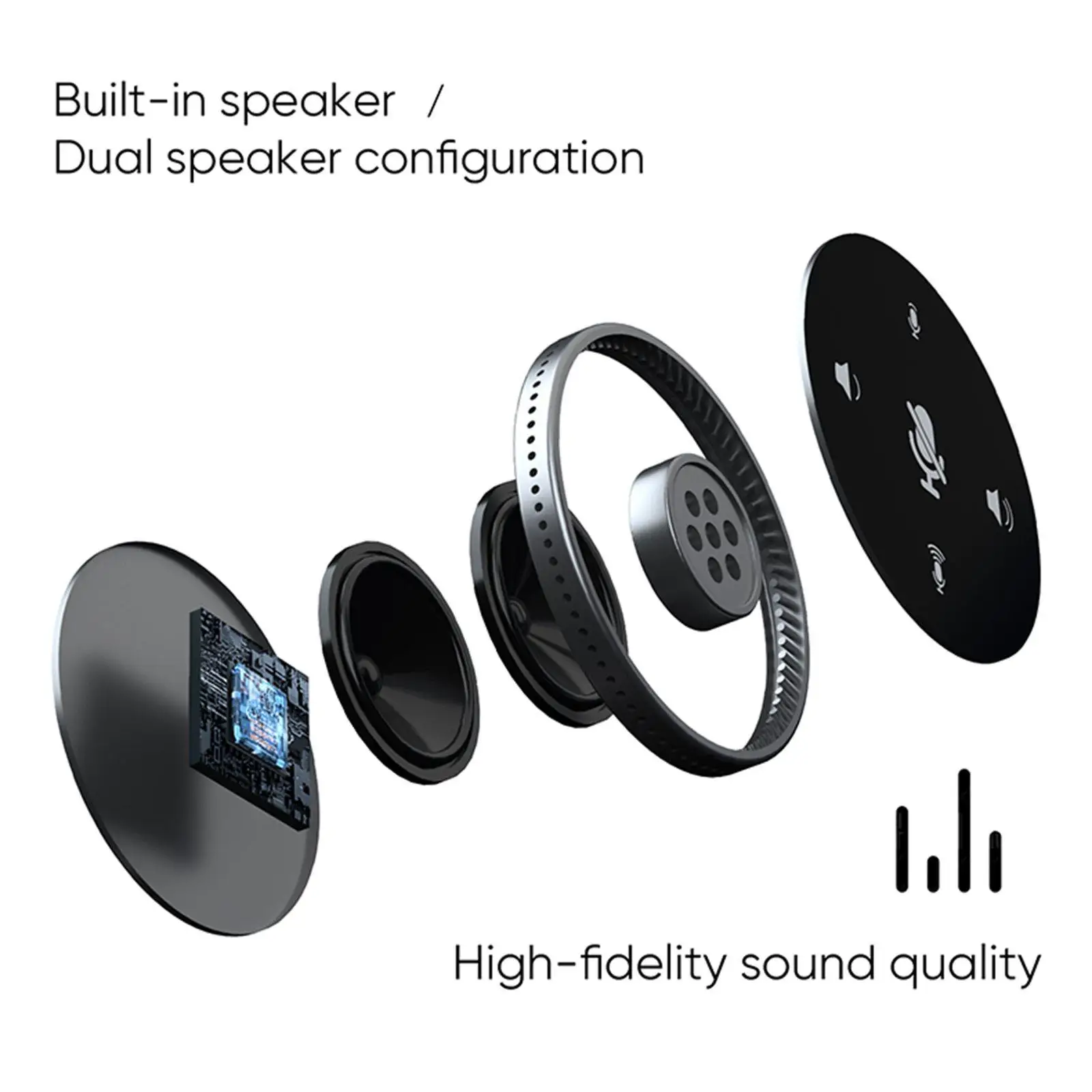 Laptop Desktop USB Conference Speakerphone Microphone Built-in Speaker 360°Omnidirectional PC Computer Condenser Mic Plug & Play