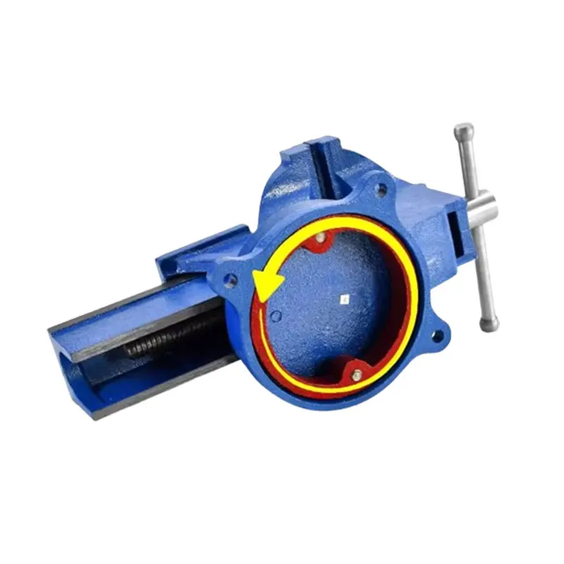 German Heavy Duty Bench Vise Household Vice Bench 3 Inch Small Bench Vise Clamp 180 Degree Rotation