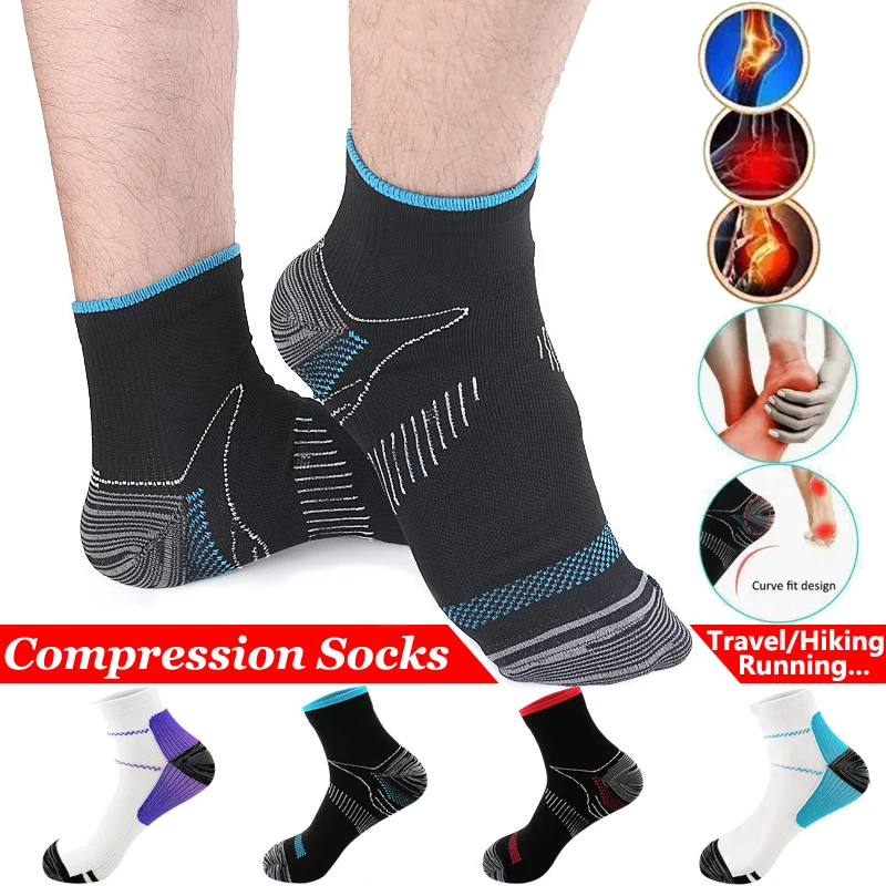 

10 пар носков для лечения подошвенного фасциита для мужчин и женщин с поддержкой свода стопы, компрессионные носки для снятия боли в пятке и стопе