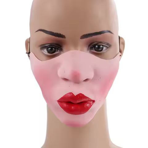 mask Half Face Unique Design No Plastic Smell Comfortable For Cosplay Costume Accessory Funny