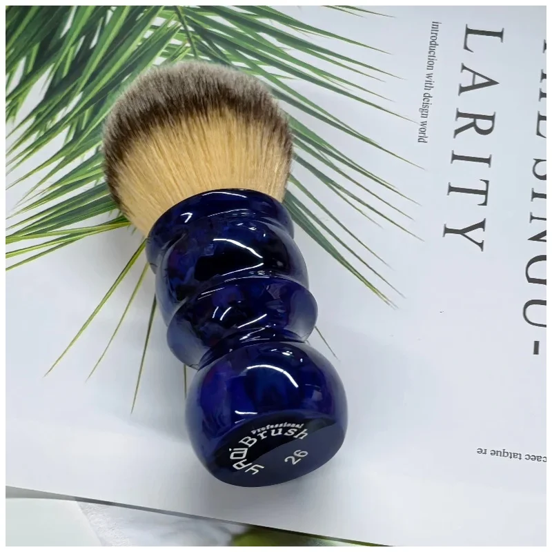 YAQI Professional Travel 26mm Knot Nylon Shaving Brush - Beard Care Grooming Tool for Home/Holiday Use 2026 New Arrival！