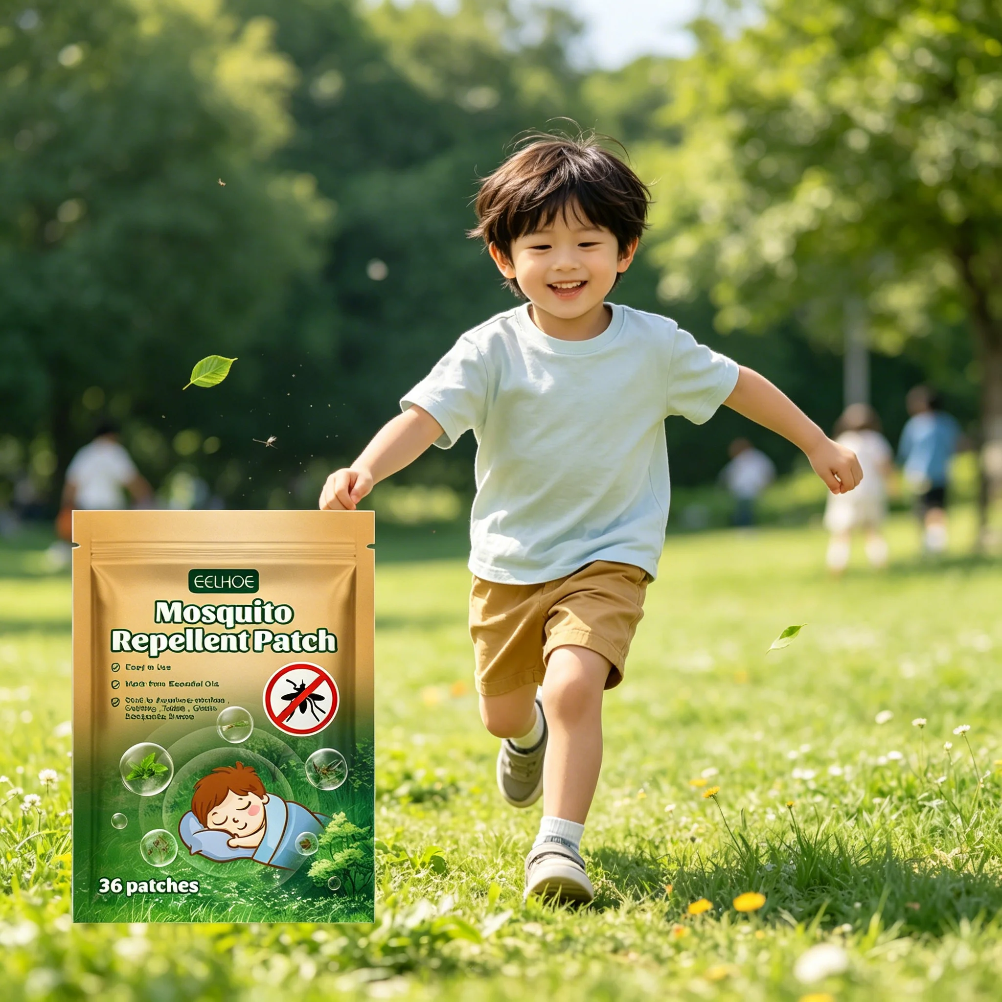 

Children's mosquito repellent stickers Summer outdoor travel camping mosquito repellent stickers for babies and children with ca