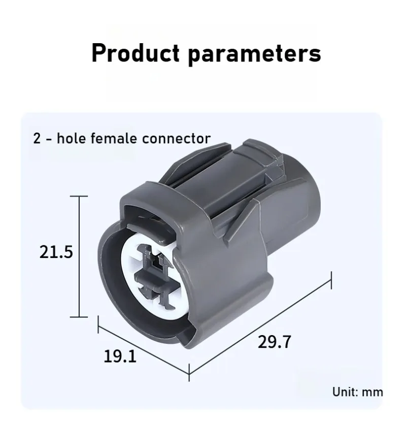 DJ7024YC-2-21 2P Waterproof Connector 6189-0156 Automotive Oil Sensor Plug Pressure Sensor Plug