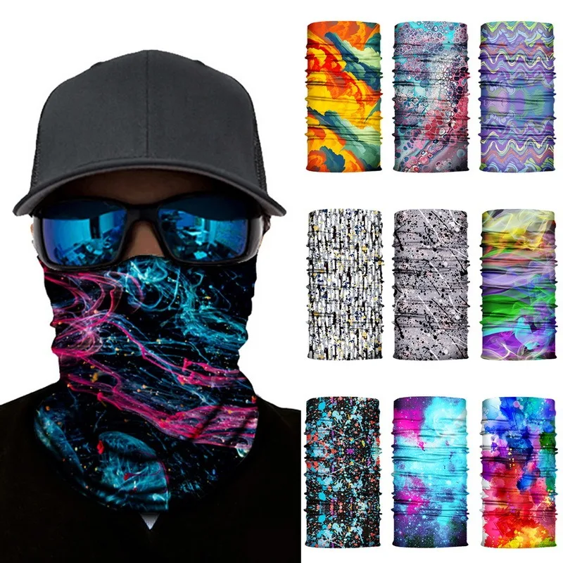 Balaclava Man Mask Bandana High Elastic Seamless Bandana Buff Gaiter Hunting Headband Cycling Fishing Tube Face Shield Men Scarf