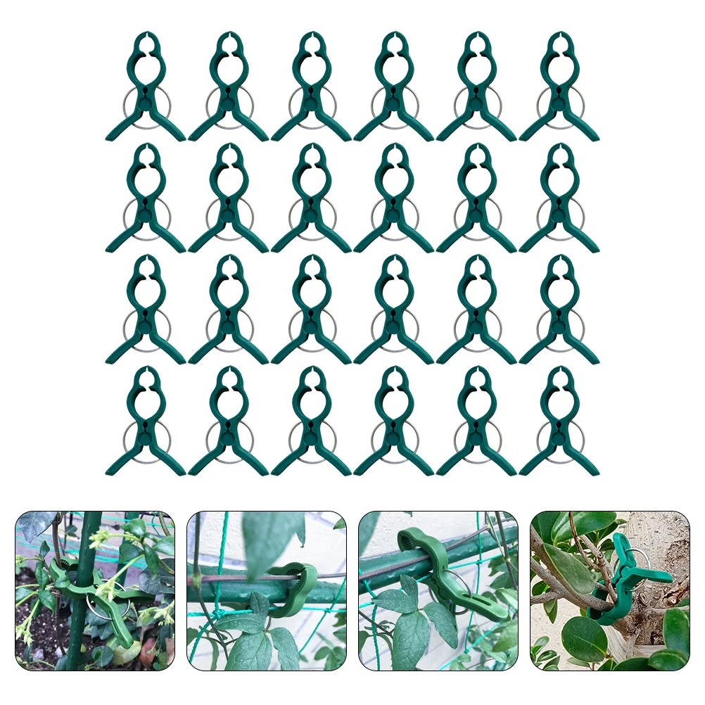 

50 Pcs Garden Clips Plant Fixing Clamp Plants Vine Support Bending Phalaenopsis Grafting Vegetable Flower Set Climbing Trellis